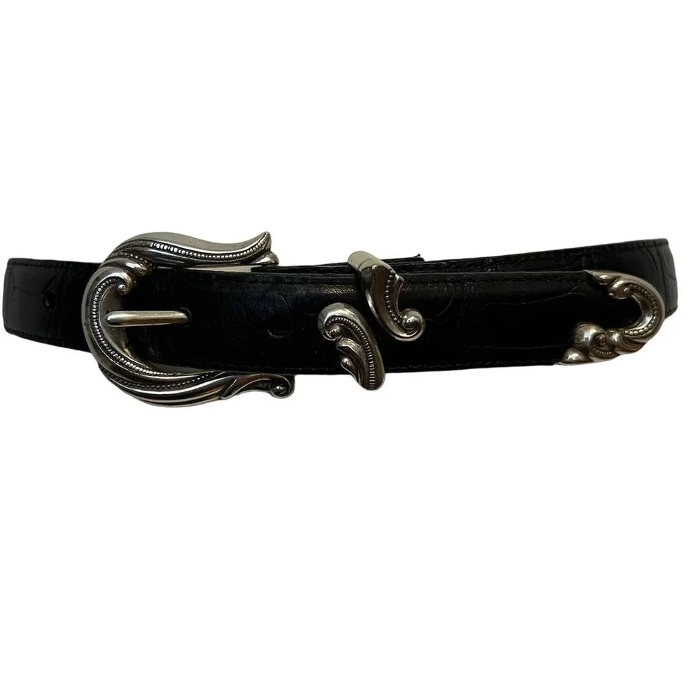 Brighton Girls Belt #S24503 Black‎ Leather Western Style Belt